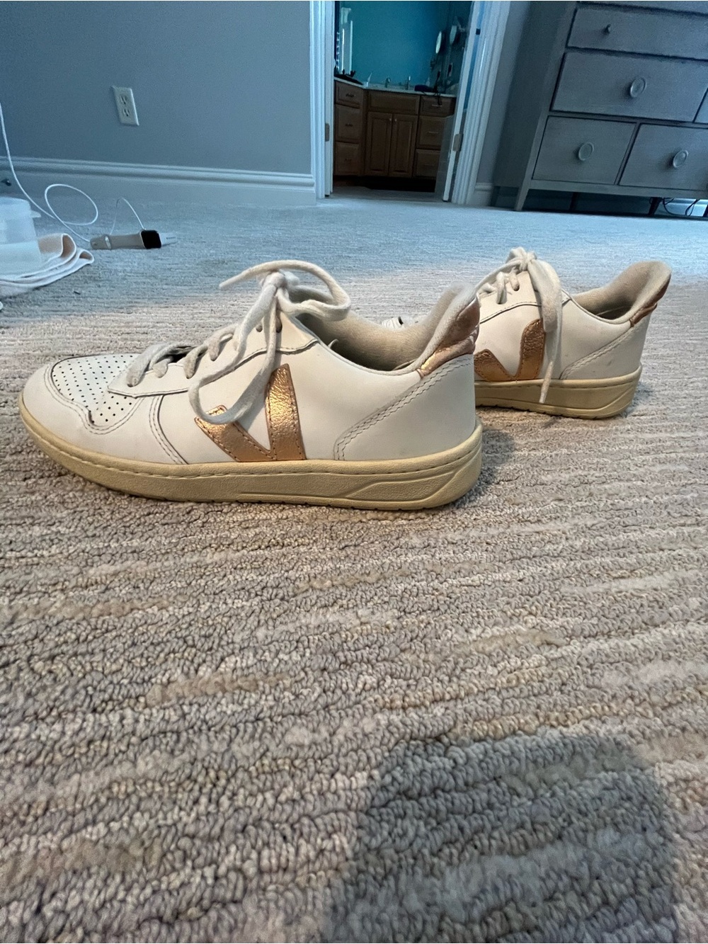 Rose Gold Veja Sneakers